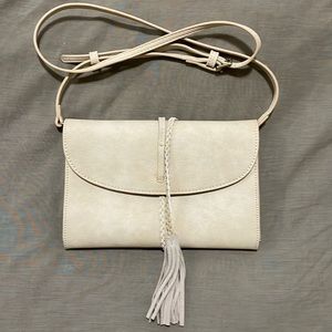 Anthropologie leather crossbody purse